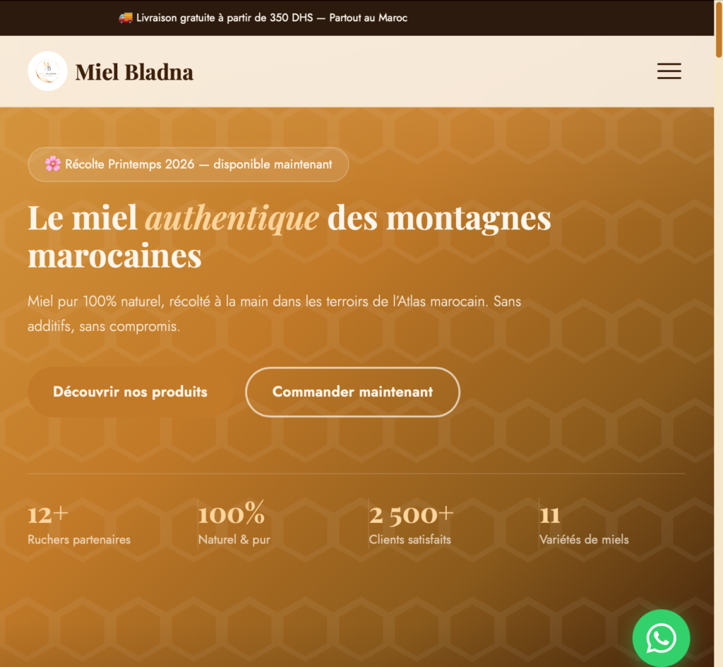 Création de site web professionnel sur-mesure (React / Next.js) - معرض الأعمال - 1