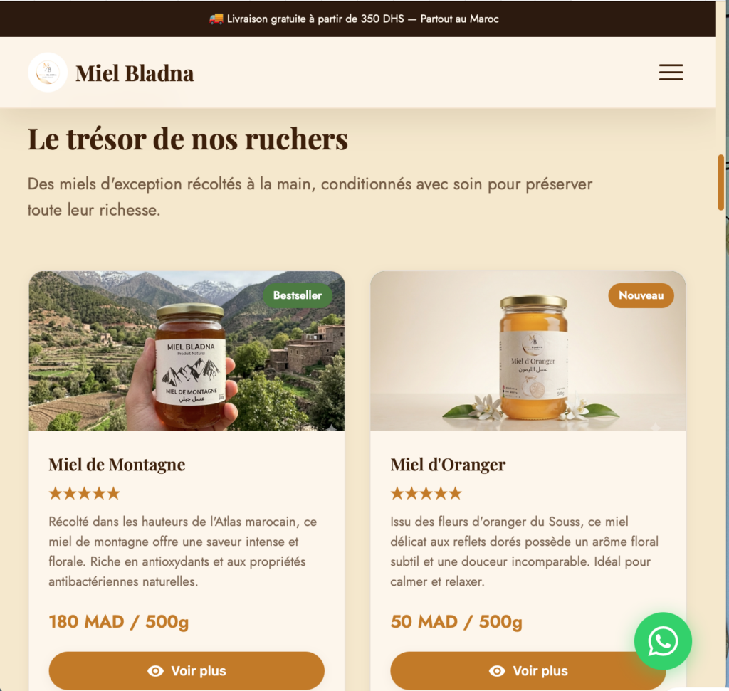Création de site web professionnel sur-mesure (React / Next.js)