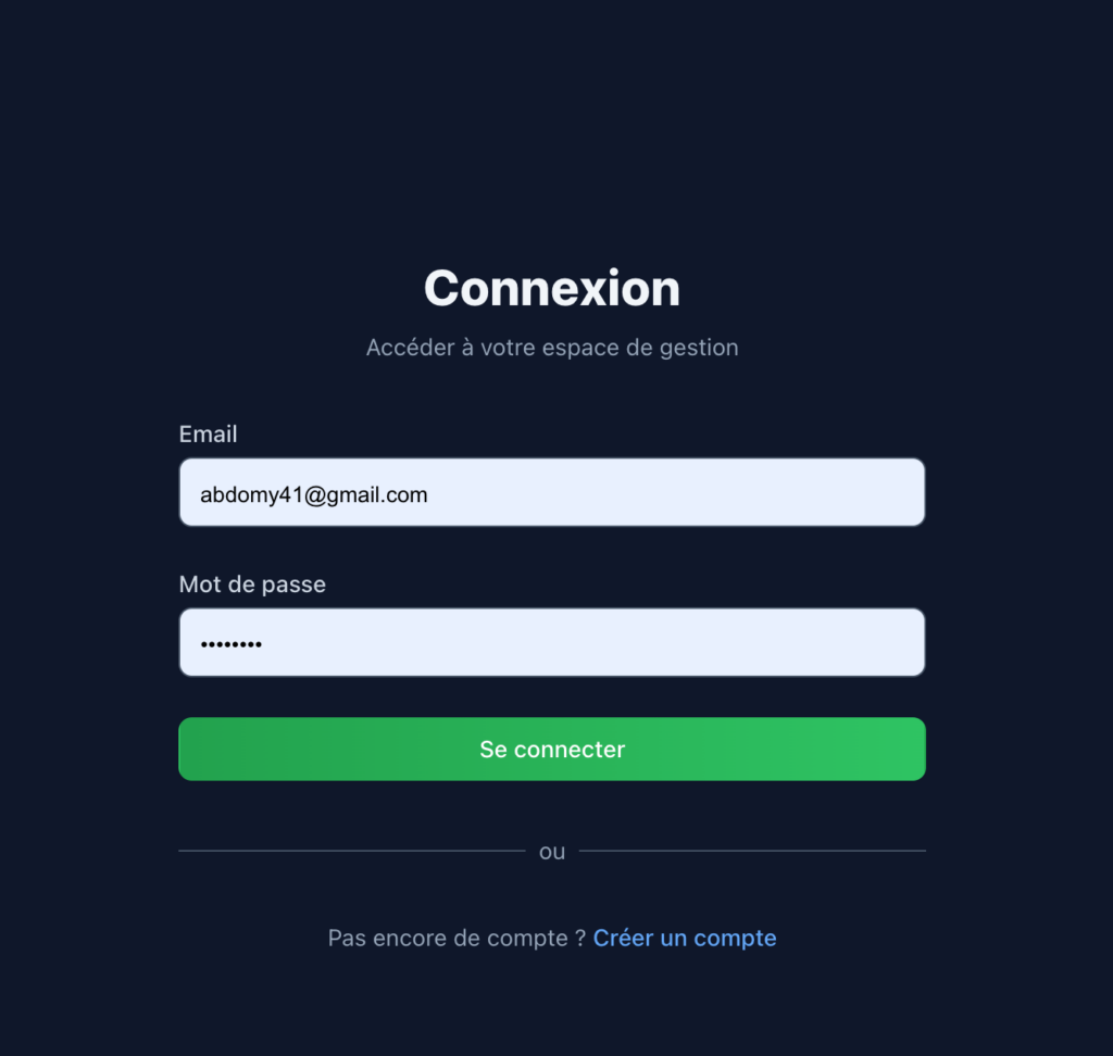 Développement d'application web sur-mesure (React / Node.js)