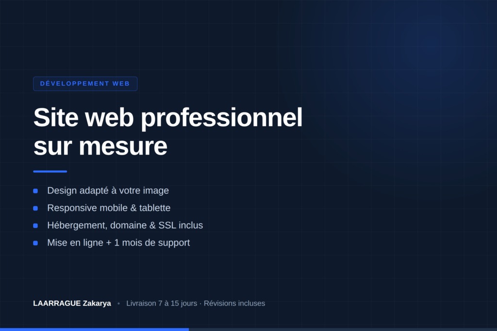 Je vais créer votre site web professionnel sur mesure - portfolio - 1