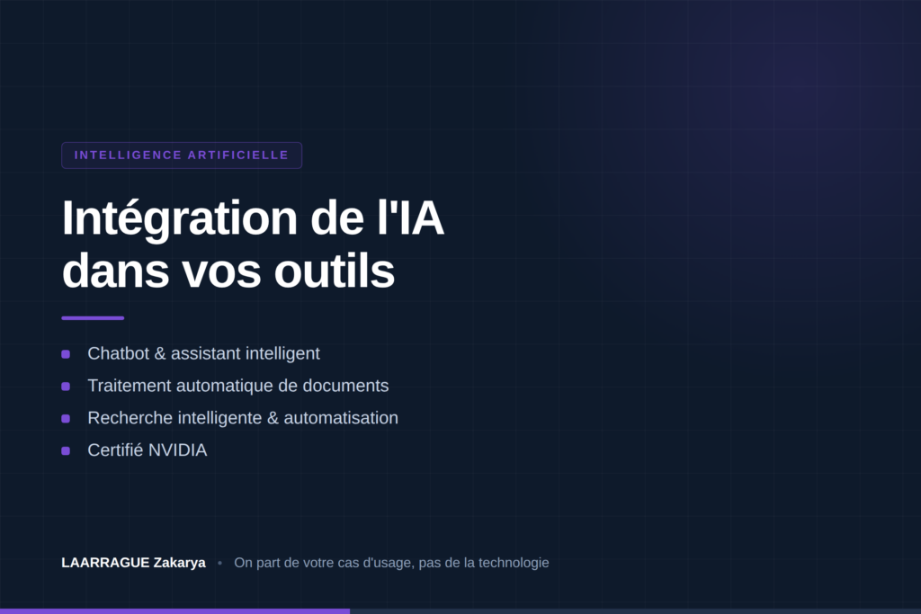 Je vais intégrer l'intelligence artificielle dans votre application - portfolio - 1