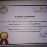 Certificat d'exellence
