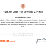 HubSpot Sales Hub Software Certified