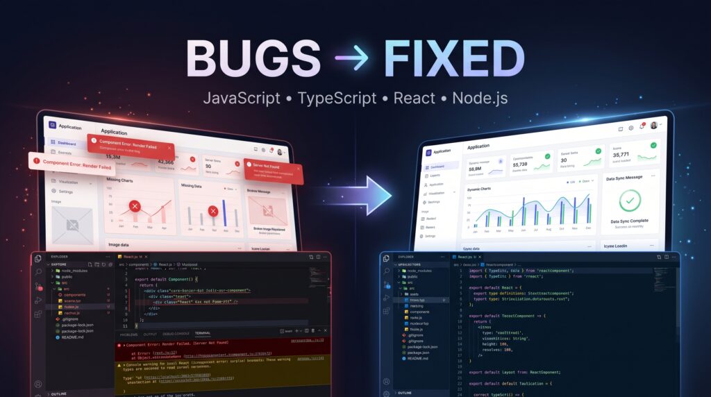 Je vais corriger, refactorer et optimiser votre code JavaScript ou TypeScript