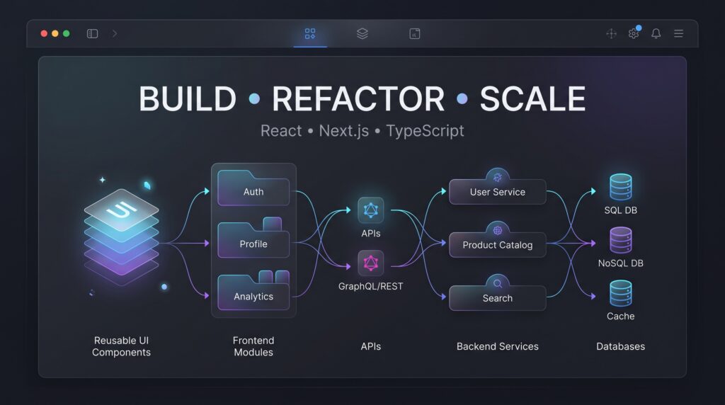 Développer ou améliorer votre application web avec React / Next.js - portfolio - 1