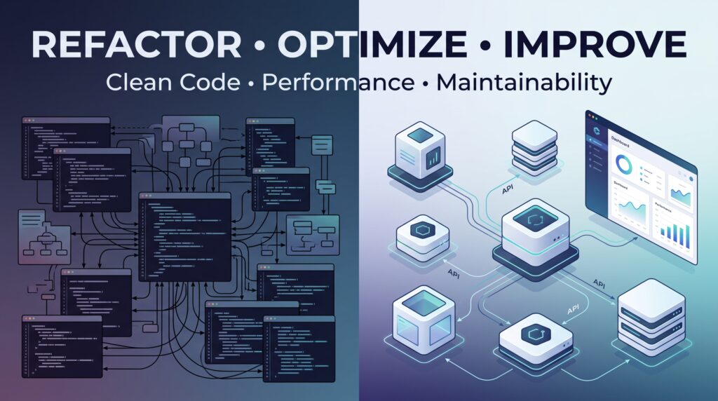 Je vais corriger, refactorer et optimiser votre code JavaScript ou TypeScript - portfolio - 1