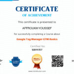 Google Tag Manager certificat